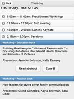 TxCFR 2015 conference schedule Screenshot 1