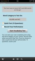 Vocab Builder: SAT-GRE (Lite) screenshot 1