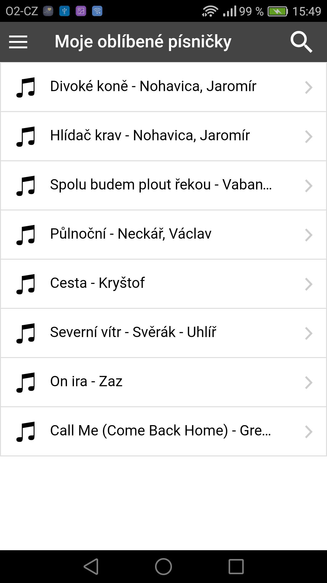 Písničky-Akordy para Android - APK Baixar
