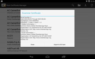 Root Certificate Manager(ROOT) capture d'écran 1