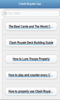 Guide For Clash Royale Affiche
