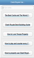 Guide For Clash Royale Plakat