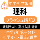 中学 理科 フラッシュ暗記2 中2 第1分野 高校受験 基礎 icono