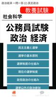 公務員試験 政治経済 一問一答 (2) 民主政治 पोस्टर