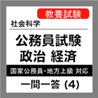 公務員試験 政治経済 一問一答 (4) 国際社会 icône