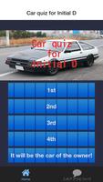 Car quiz for Initial D Affiche