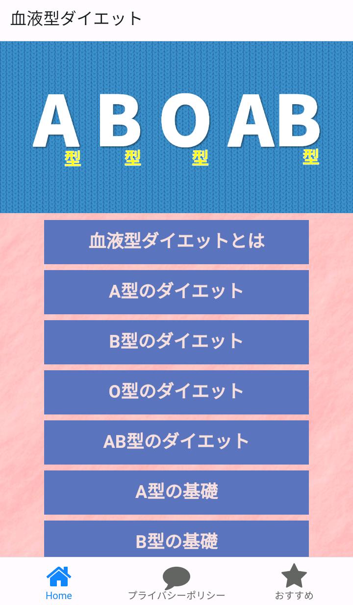 血液型ダイエット For Android Apk Download