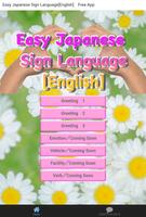 Easy Japanese Sign Language Plakat