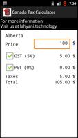 Canada Tax Calculator Cartaz