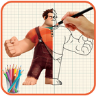 How to Draw Wreck It Ralph Vanellope icono