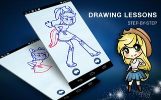 How to Draw Equestria Fashion Pony Girls poster