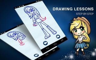 How to Draw Equestria Fashion Pony Girls ảnh chụp màn hình 1