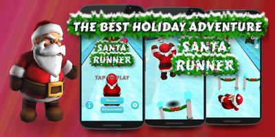 Santa Run 3D Christmas Game plakat