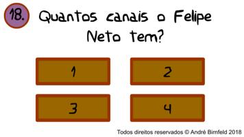 Gênio Quiz Felipe Neto capture d'écran 1