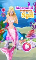 Mermaid Hairstyle and Spa Affiche