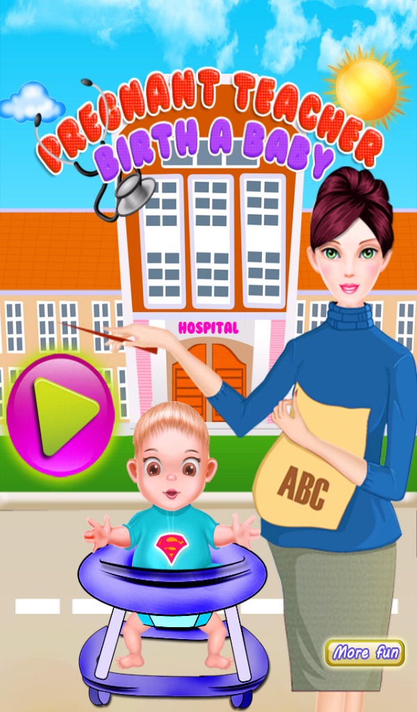 Pregnant teacher baby games APK + Mod for Android.