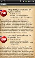 Integrated Systems Russia 2011 Affiche