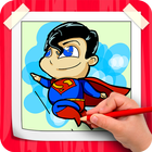 How To Draw Superman Step By Step ไอคอน