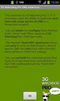 3G Watchdog Pro SMS extension تصوير الشاشة 1