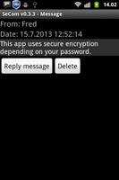 SeCom - encrypted messages capture d'écran 2