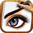 Drawing App Stylish Eyes Makeup icône