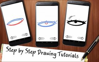 Drawing App Stylish Eyes Makeup capture d'écran 2