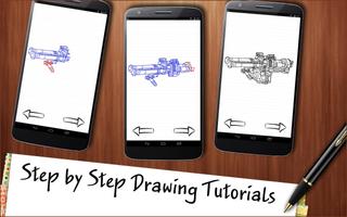 Drawing App All Shooters Guns and Pistols capture d'écran 1