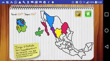 Mapa de Mexico Juego capture d'écran 1