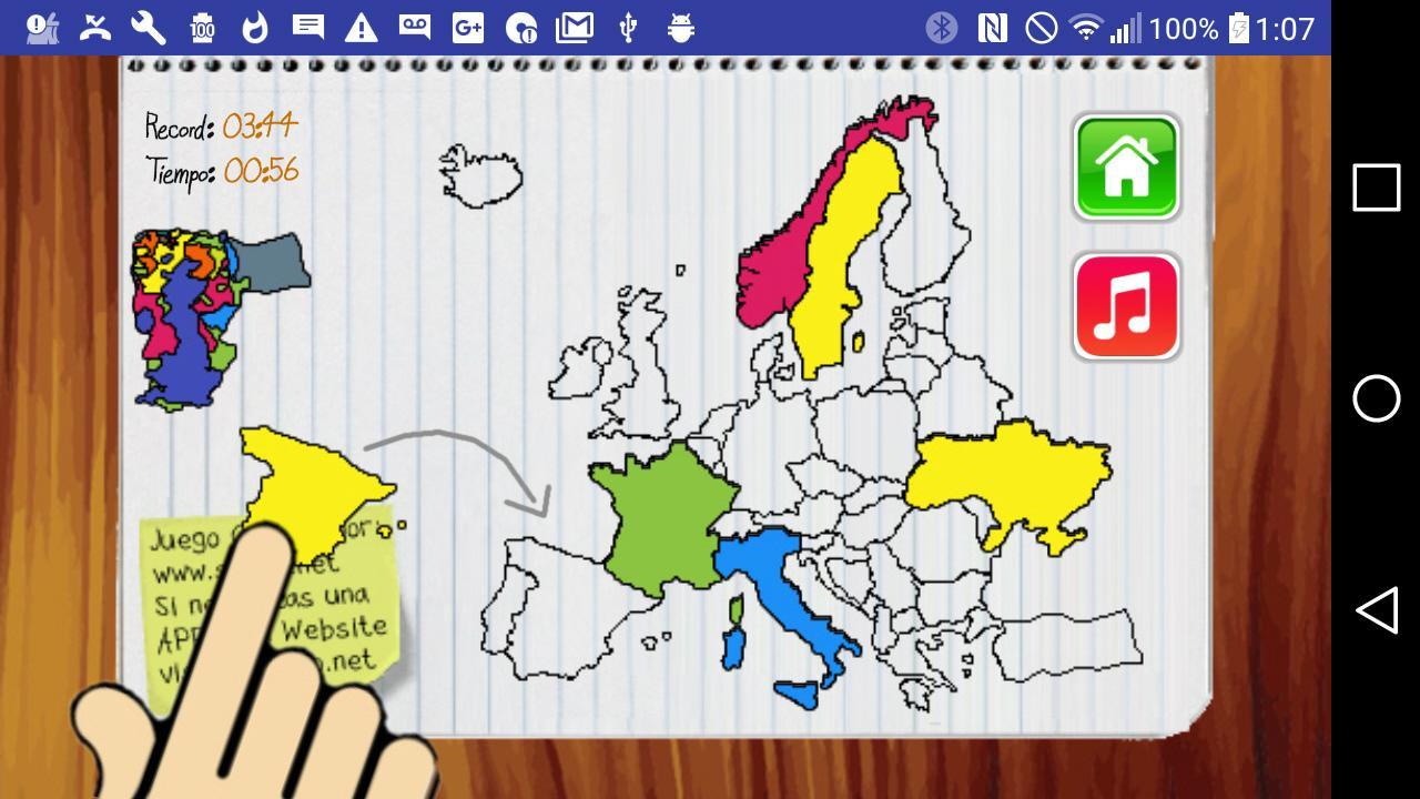 Juego del Mapa de Europa para Android - APK Baixar