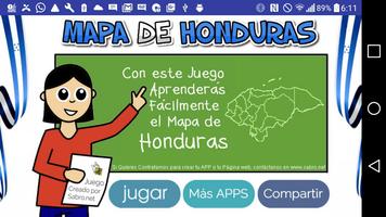 Juego del Mapa de Honduras Cartaz