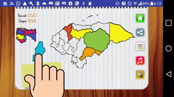 Juego del Mapa de Honduras imagem de tela 1