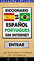 Diccionario Español Portugués  plakat