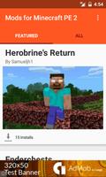 Mods for Minecraft PE 2 الملصق