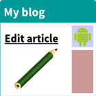 Blog editor icône
