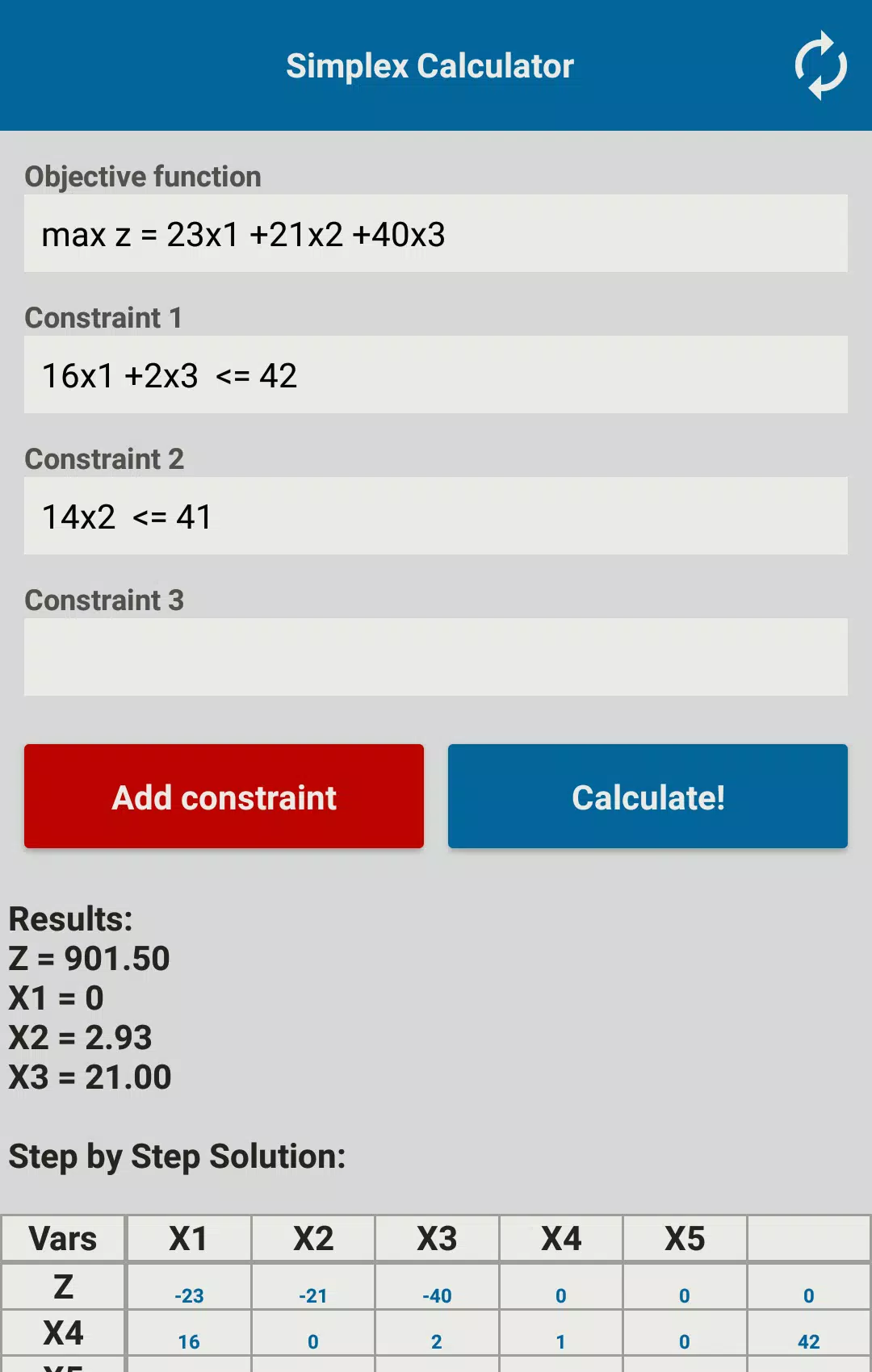 Simplex Calculator APK for Android Download