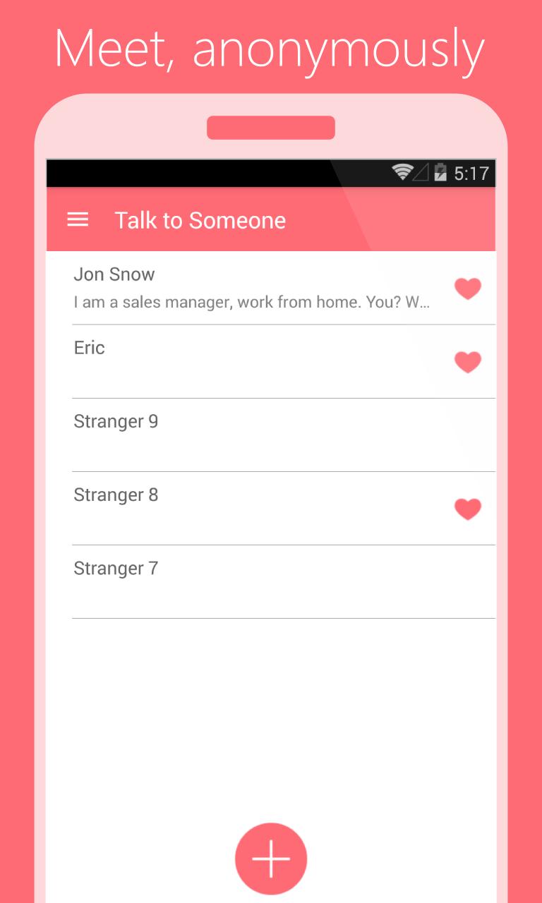 someone to talk to