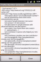 Firefox Manifest Generator Plakat
