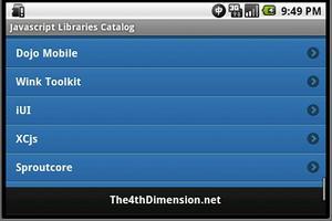 Javascript Libraries Catalog تصوير الشاشة 3