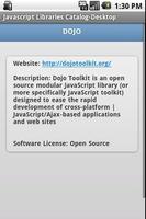 Javascript Libraries Catalog2 capture d'écran 2