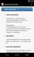 Javascript Tips Box screenshot 1