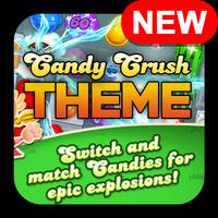 NEW candy CRUSH saga THEME पोस्टर