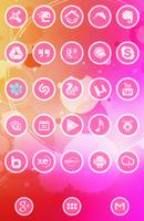 3K Rounds Pink - Icon Pack Affiche