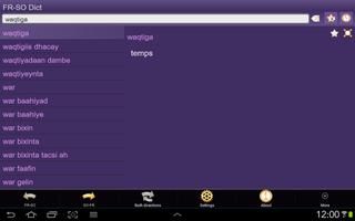 French Somali dictionary screenshot 2