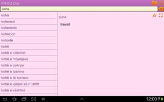 French Albanian dictionary screenshot 3