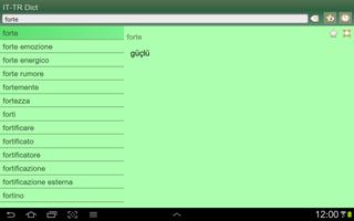 Italian Turkish dictionary capture d'écran 1
