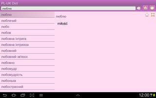 Polish Ukrainian dictionary screenshot 3