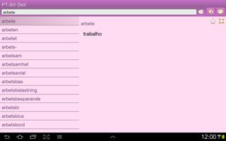 Portuguese Swedish dictionary スクリーンショット 3