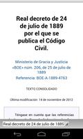 Código Civil Español 海报