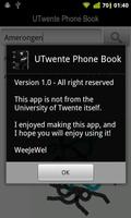 UTwente Phone Book स्क्रीनशॉट 1