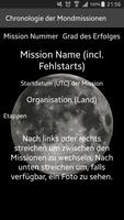 Chronologie der Mondmissionen Plakat